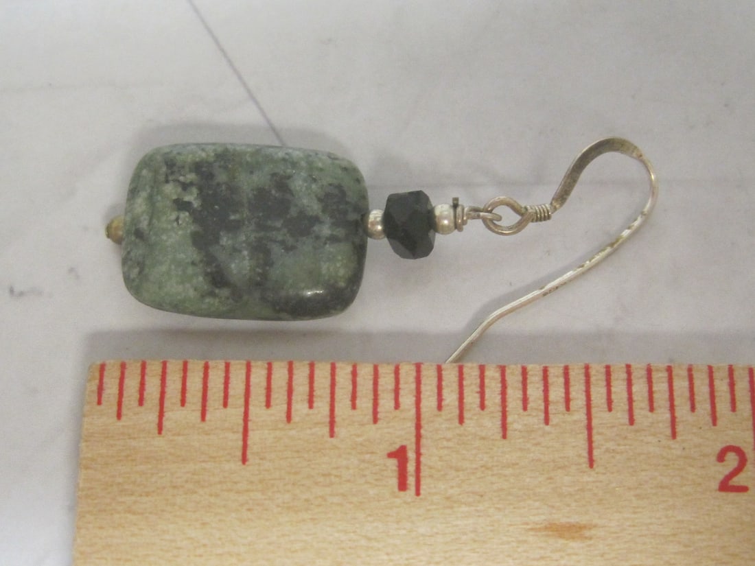 Sterling Silver Jasper Earrings - 4