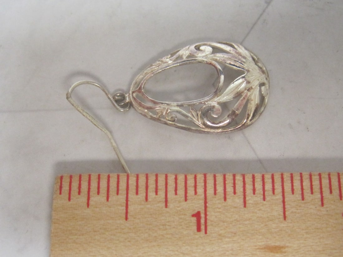Sterling Silver Filigree Earrings - 4