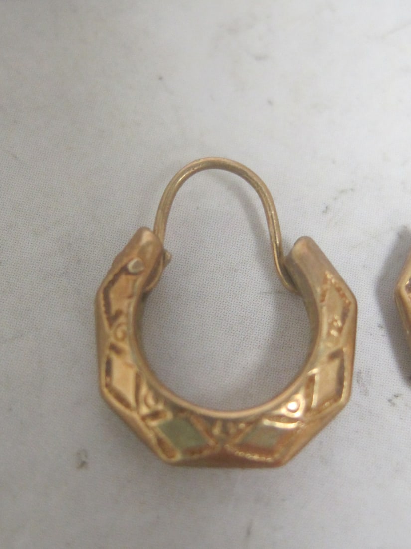 14k Gold Hoop Earrings - 2
