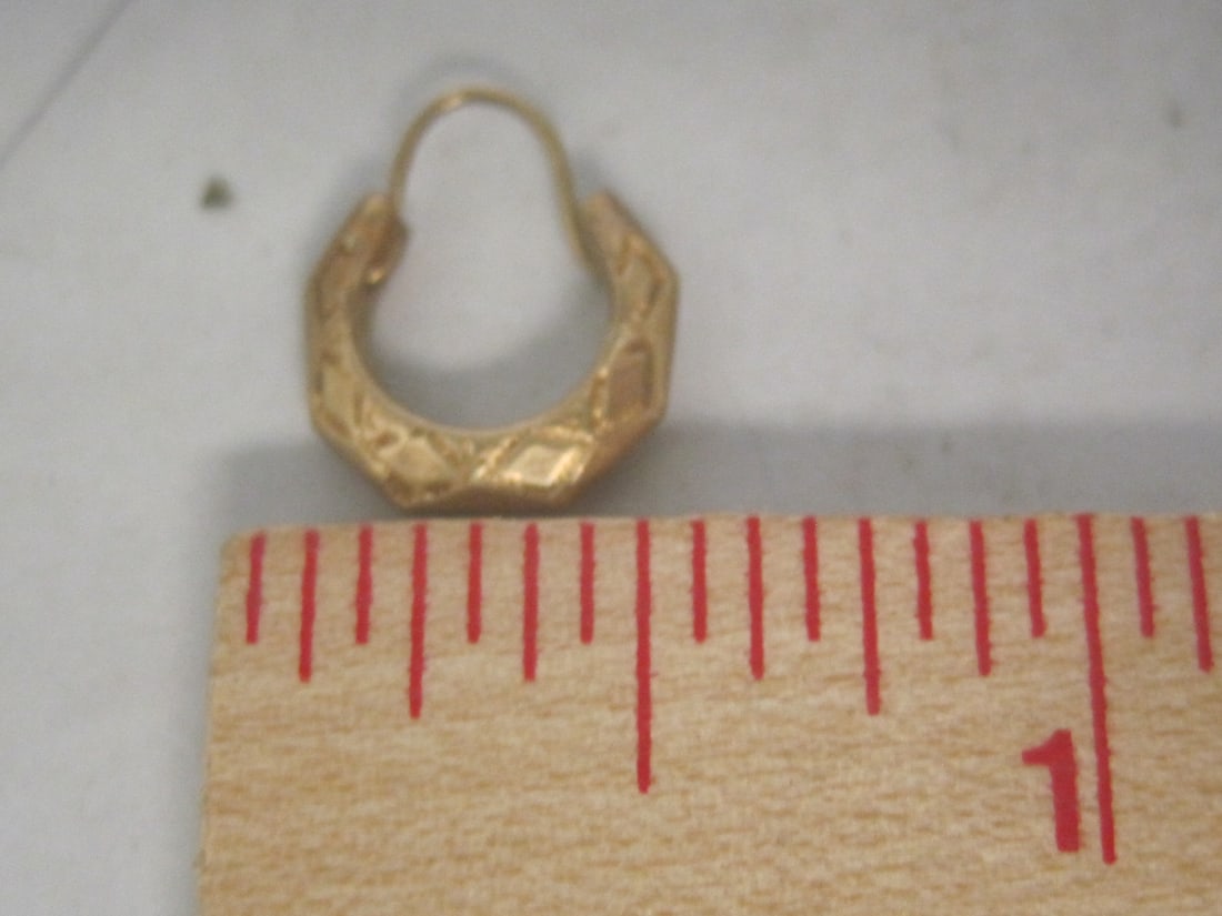 14k Gold Hoop Earrings - 3