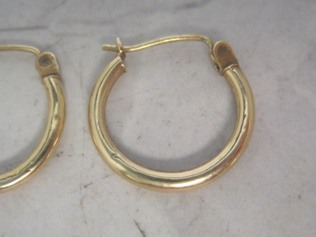 10k Gold Hoop Earrings - 2
