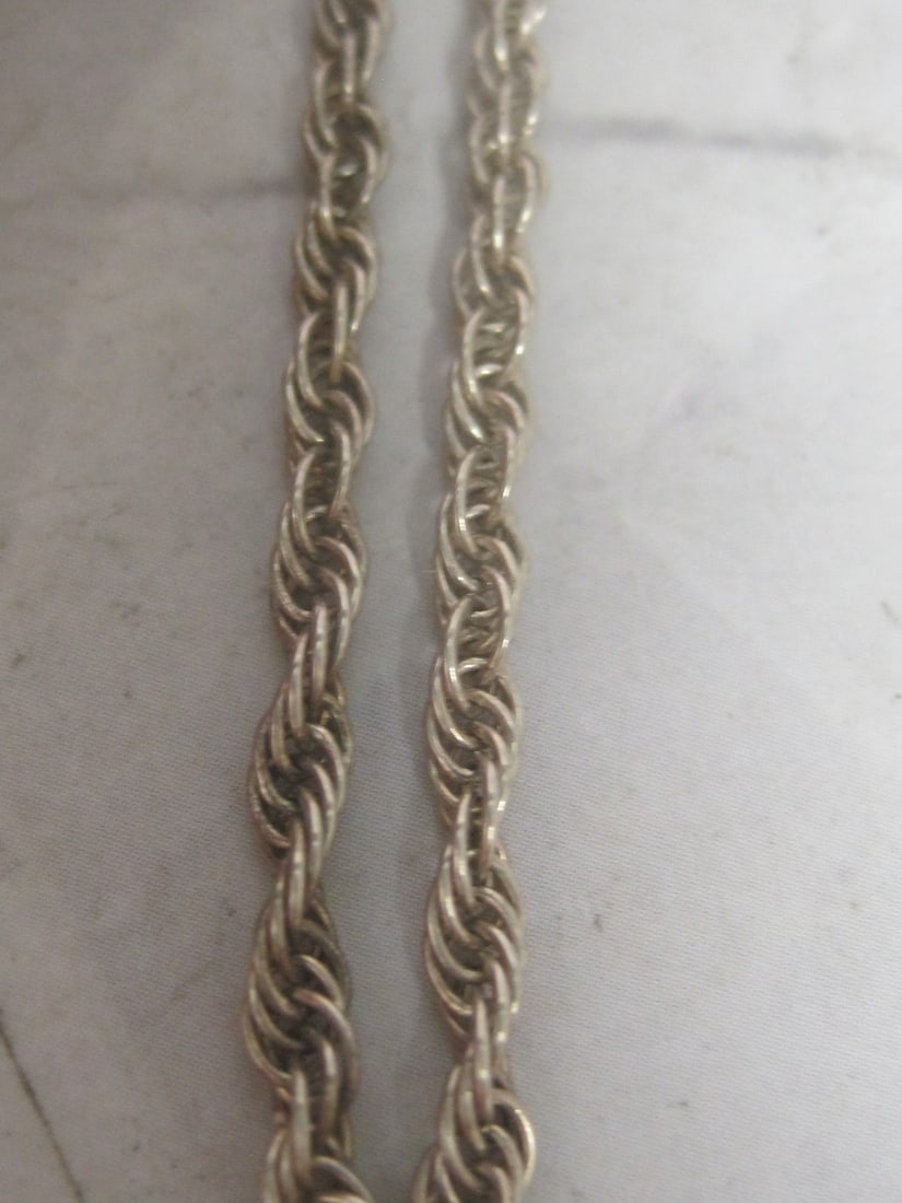 7 1/2" Sterling Silver Rope Bracelet - 2