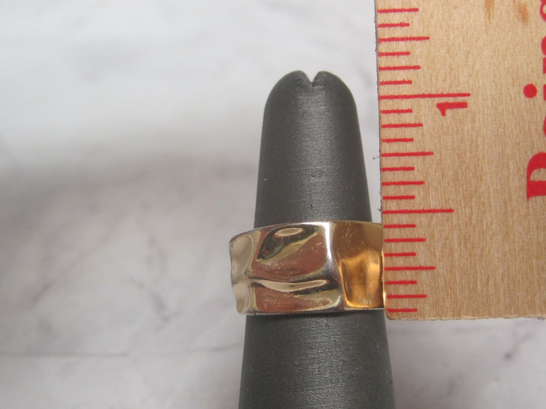 Sterling Silver Vermeil Cuff Ring - 3