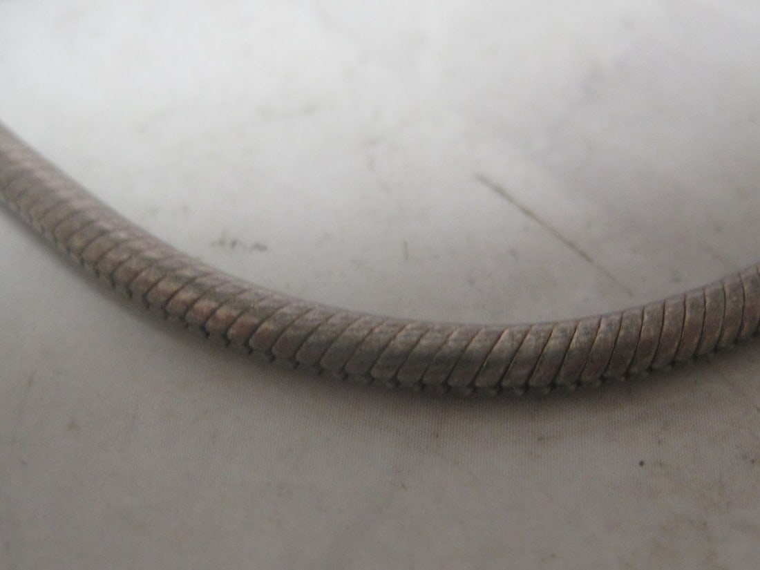 6 1/2" Sterling Silver Snake Bracelet - 2