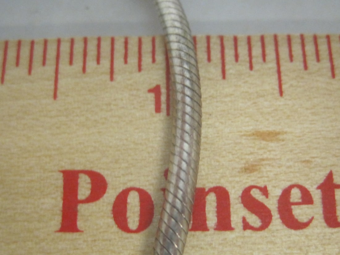 6 1/2" Sterling Silver Snake Bracelet - 3
