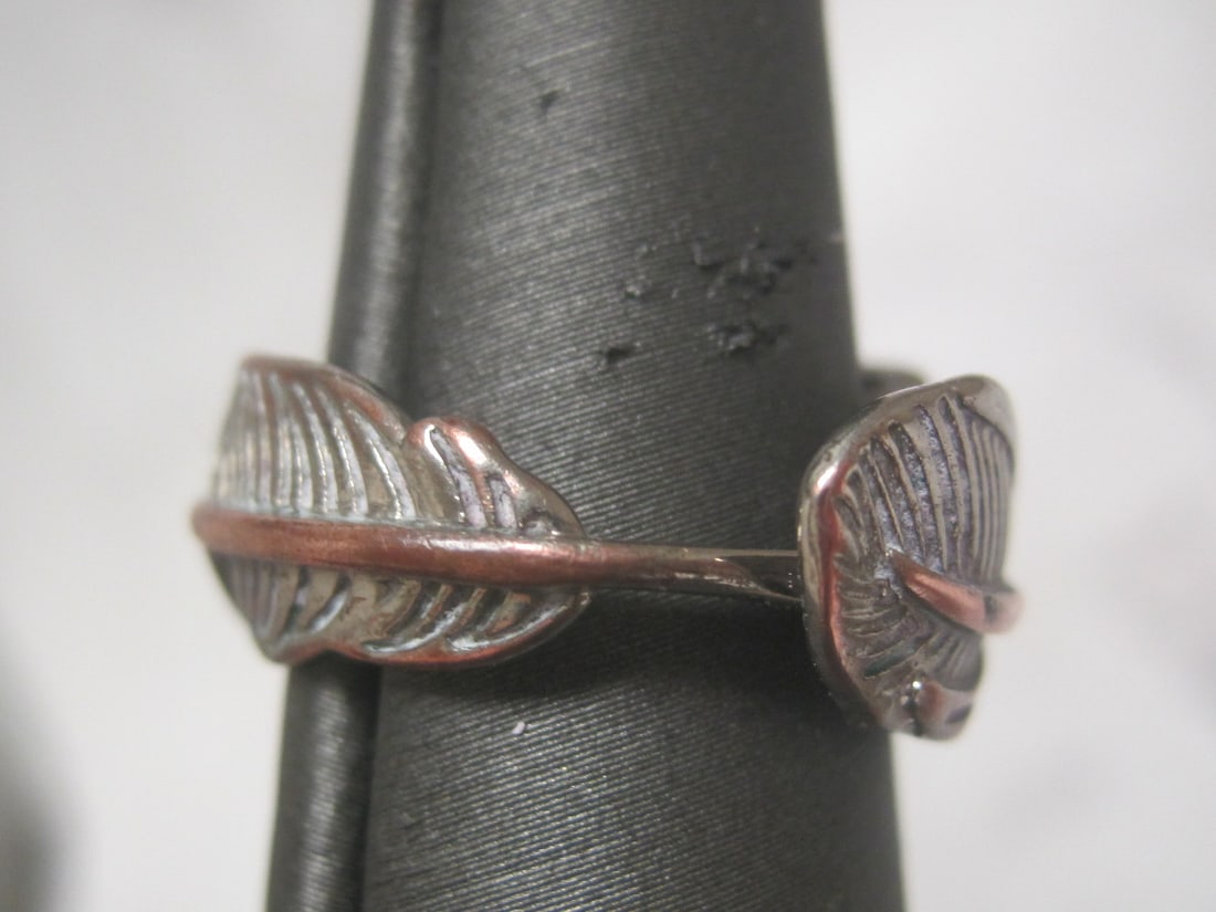 Sterling Silver Leaf Wrap Ring - 3