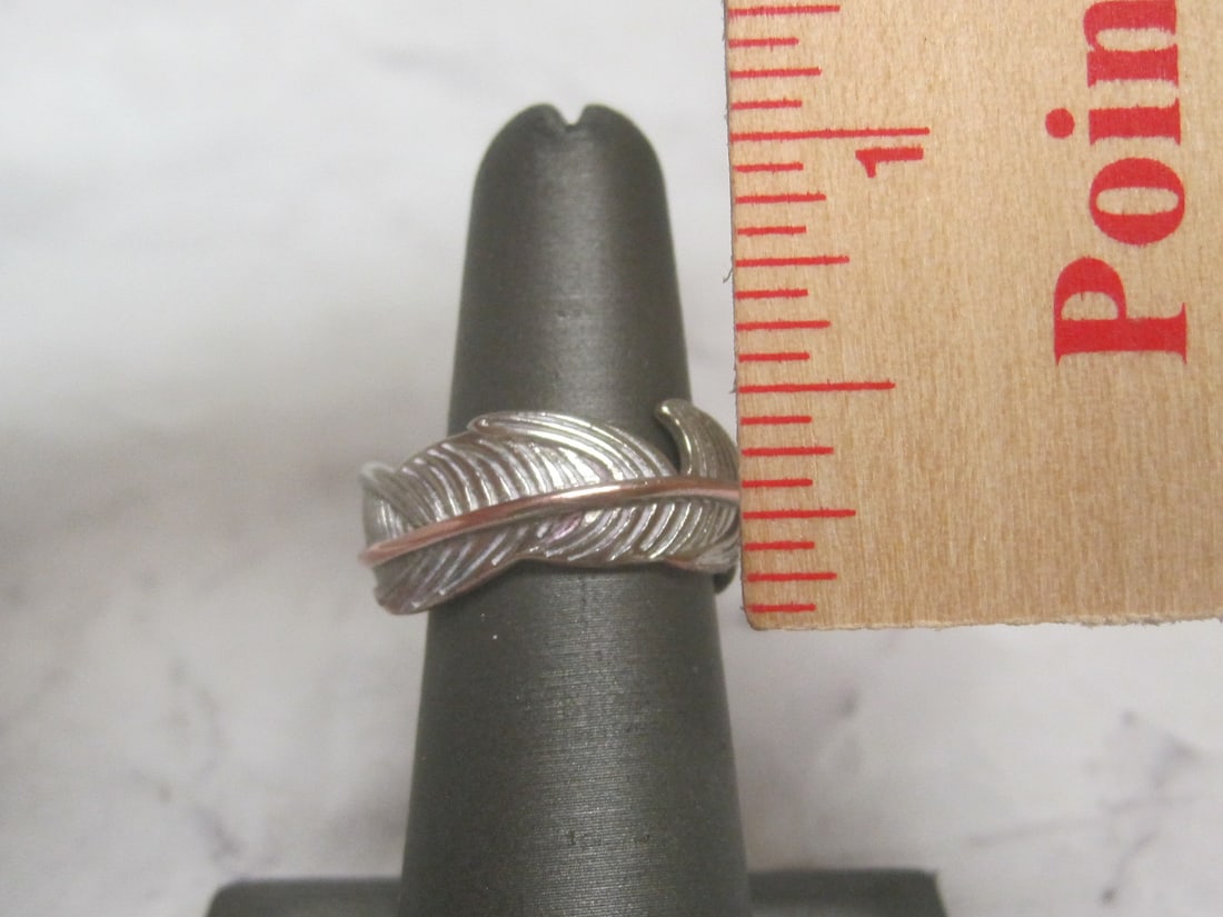 Sterling Silver Leaf Wrap Ring - 4