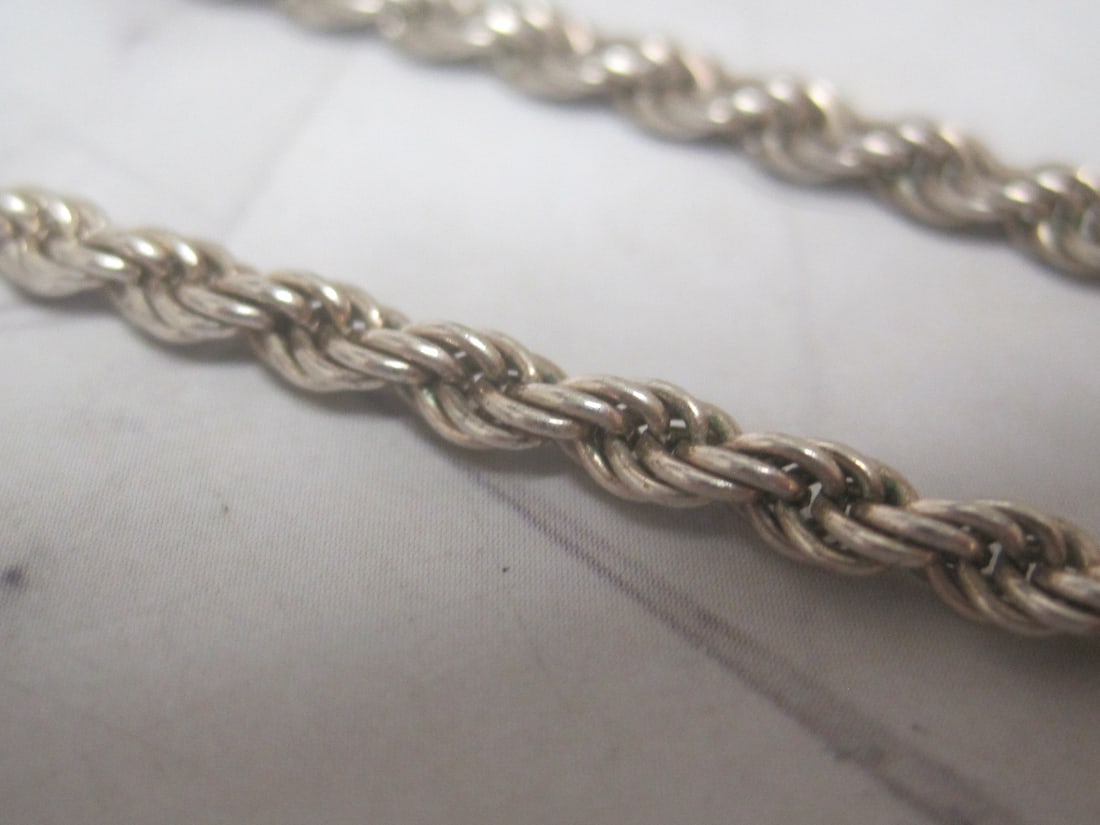 22" Sterling Silver Rope Chain - 2