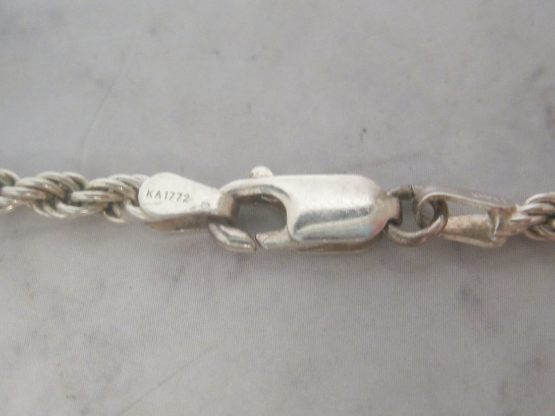 22" Sterling Silver Rope Chain - 3