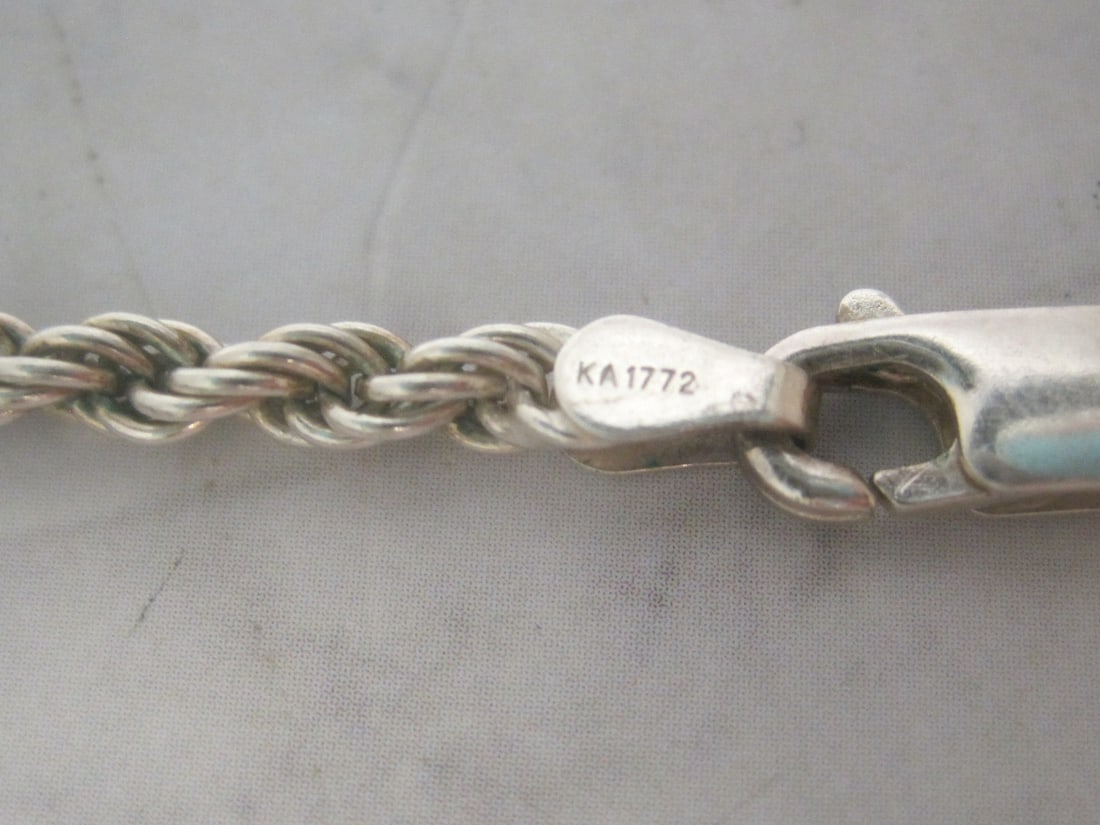 22" Sterling Silver Rope Chain - 4