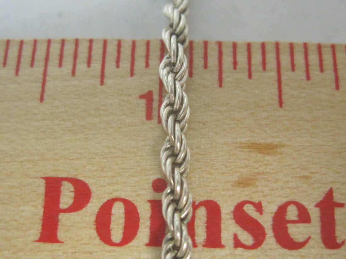 22" Sterling Silver Rope Chain - 5