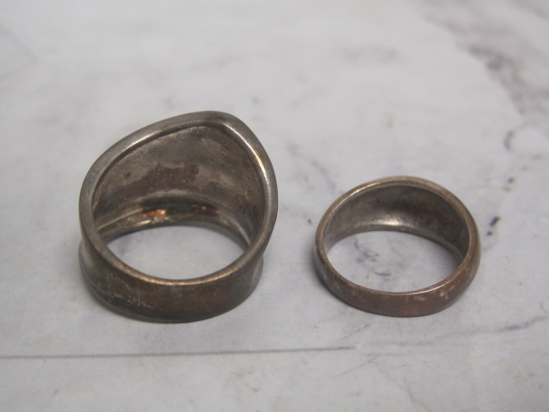Lot of 2 Sterling Silver Rings - 2
