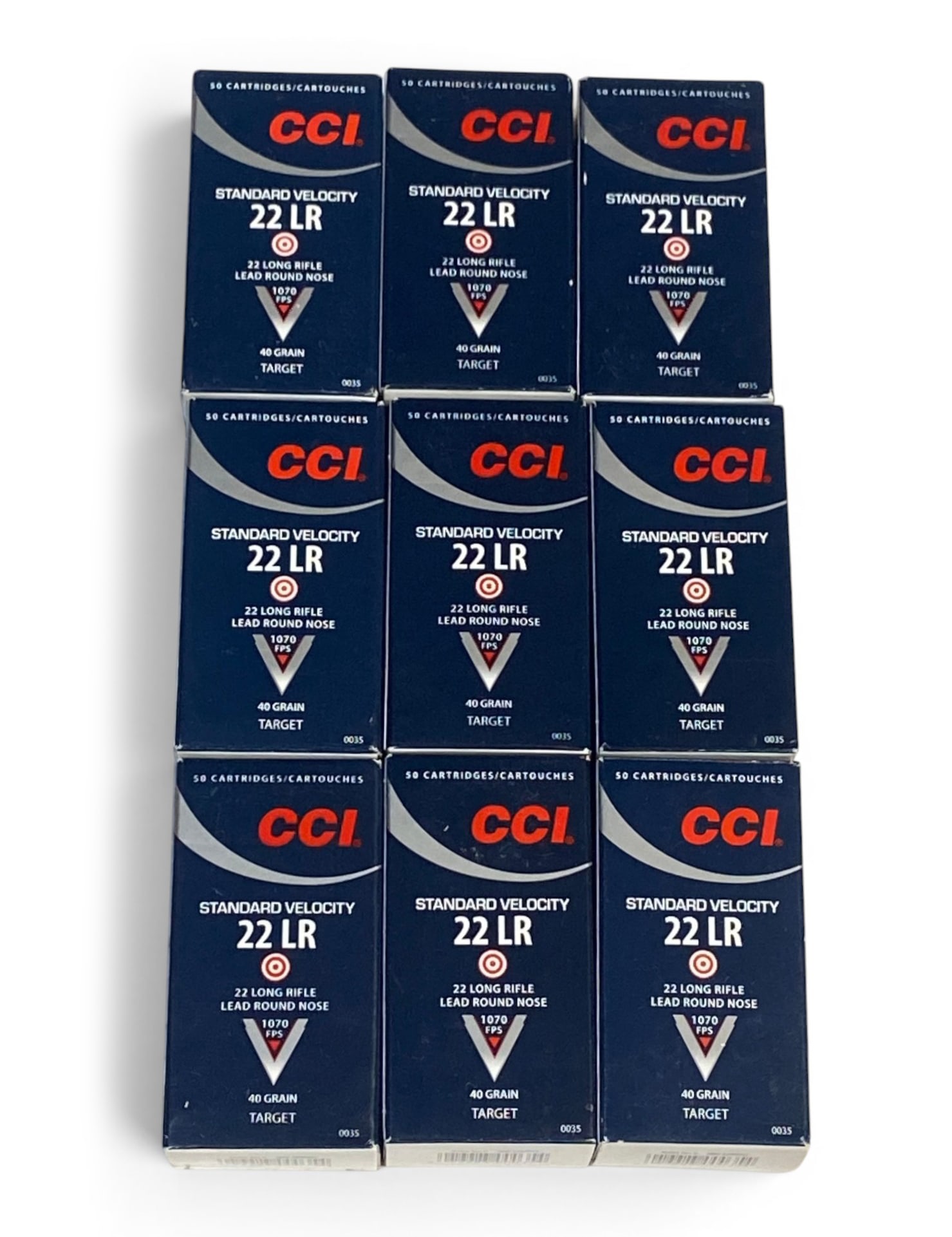 NIB 450rds. of .22 LR LRN 40gr. CCI Ammunition: See photo(s)