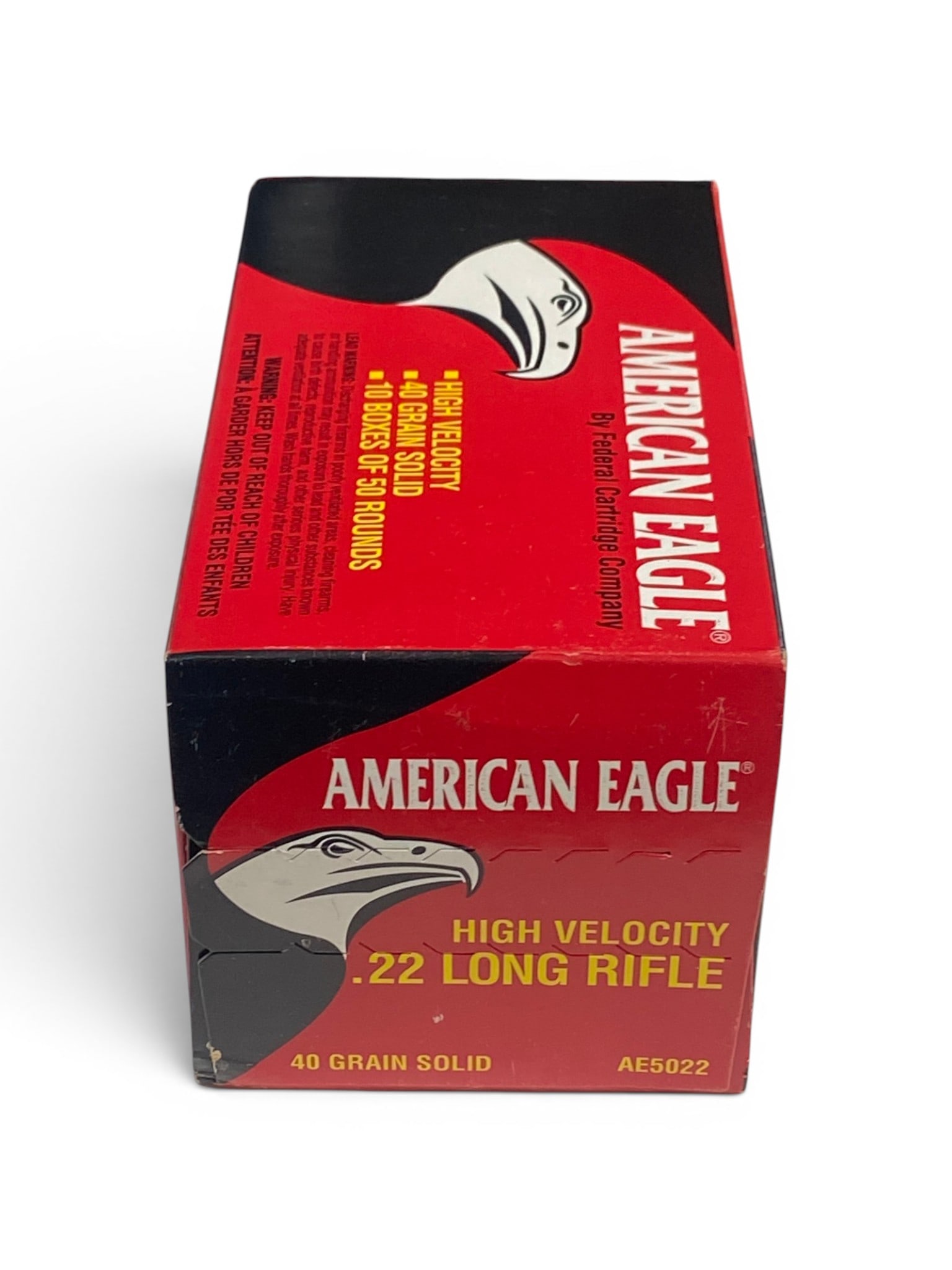NIB 500rds. of .22 LR 40gr. American Eagle Ammunition: See photo(s)