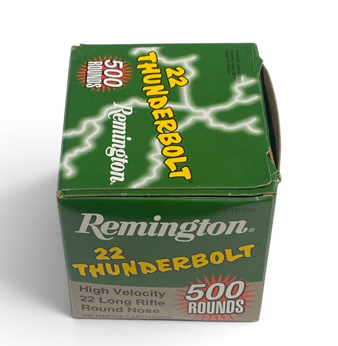 NIB 500rds. of .22 LR THUNDERBOLT RN Remington Ammunition: See photo(s)
