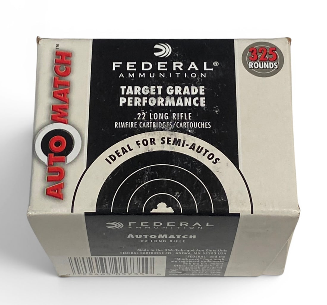 NIB 325rds. of .22 LR 40gr. Federal Ammunition: See photo(s)