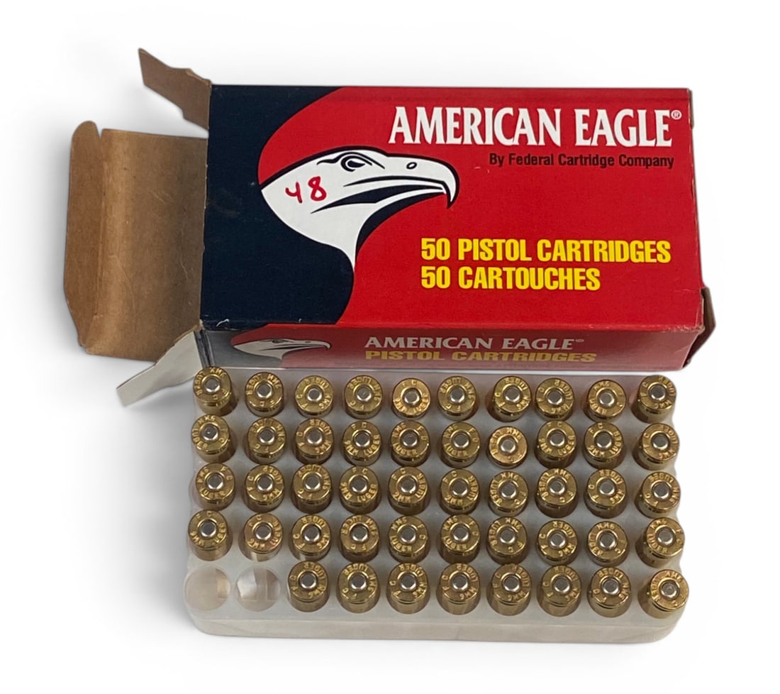 NIB 198rds. of 9mm 147gr. FMJ FP American Eagle Ammunition - 2
