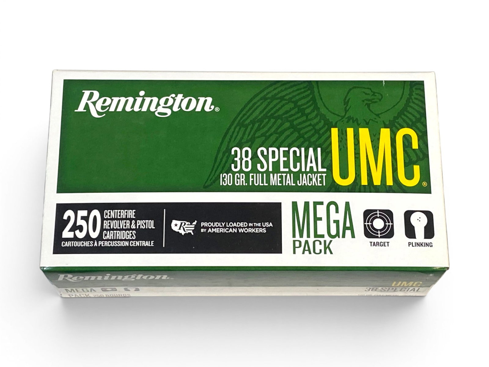 NIB 250rds. of .38 SPECIAL 130gr. FMJ Remington UMC (Mega Pack) Ammunition (1 of 1)
