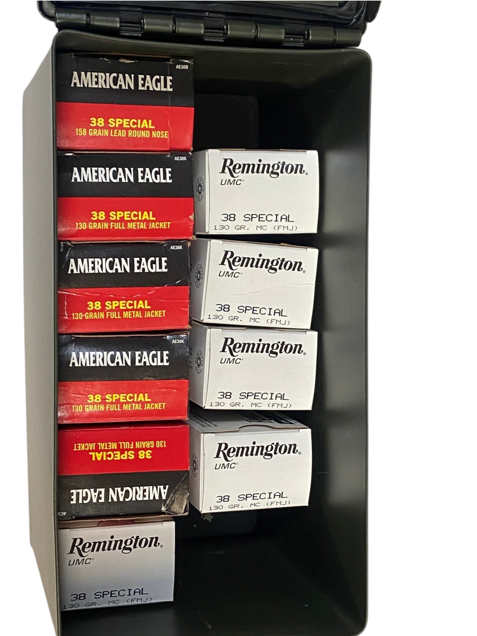 471rds. of .38 SPECIAL 130gr. FMJ in Ammo Can (DISCLAIMER: Water Exposed Packaging) - 2