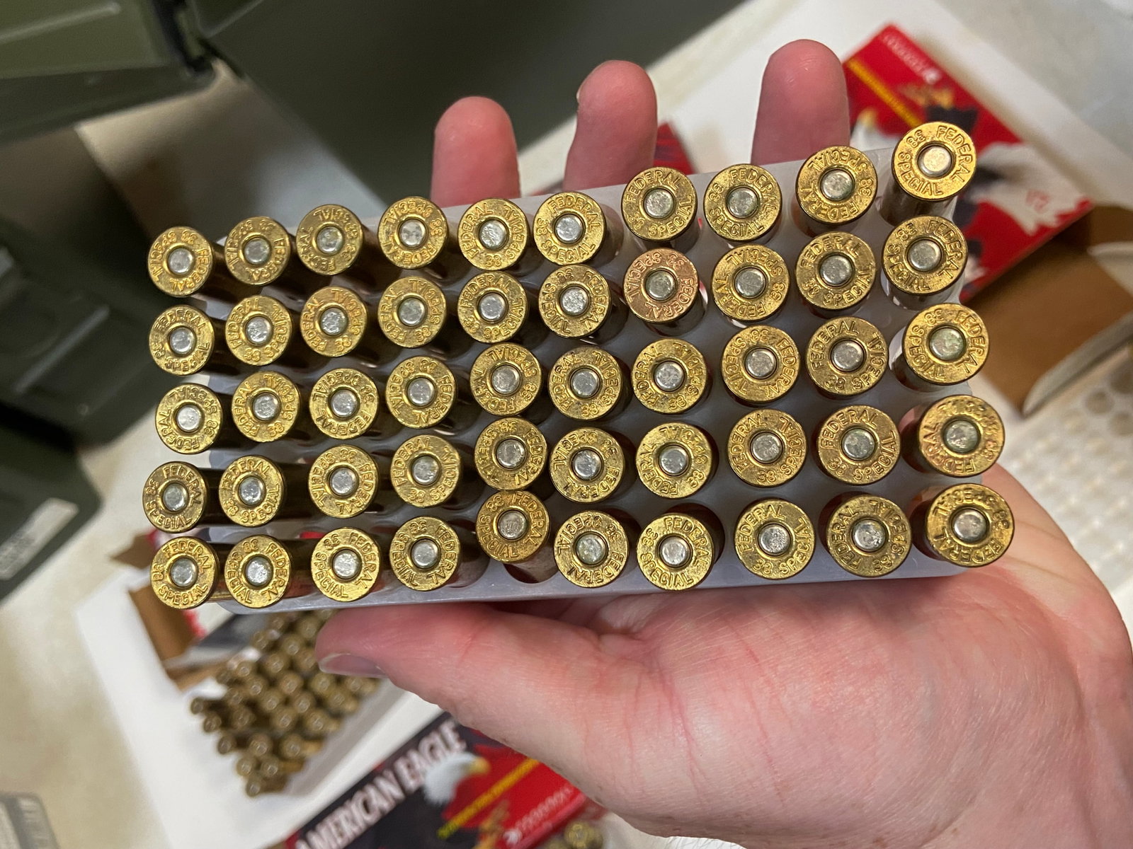 471rds. of .38 SPECIAL 130gr. FMJ in Ammo Can (DISCLAIMER: Water Exposed Packaging) - 8