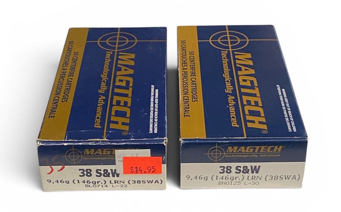 85rds. of .38 S&W 146gr. LRN Magtech Ammunition (1 of 1)