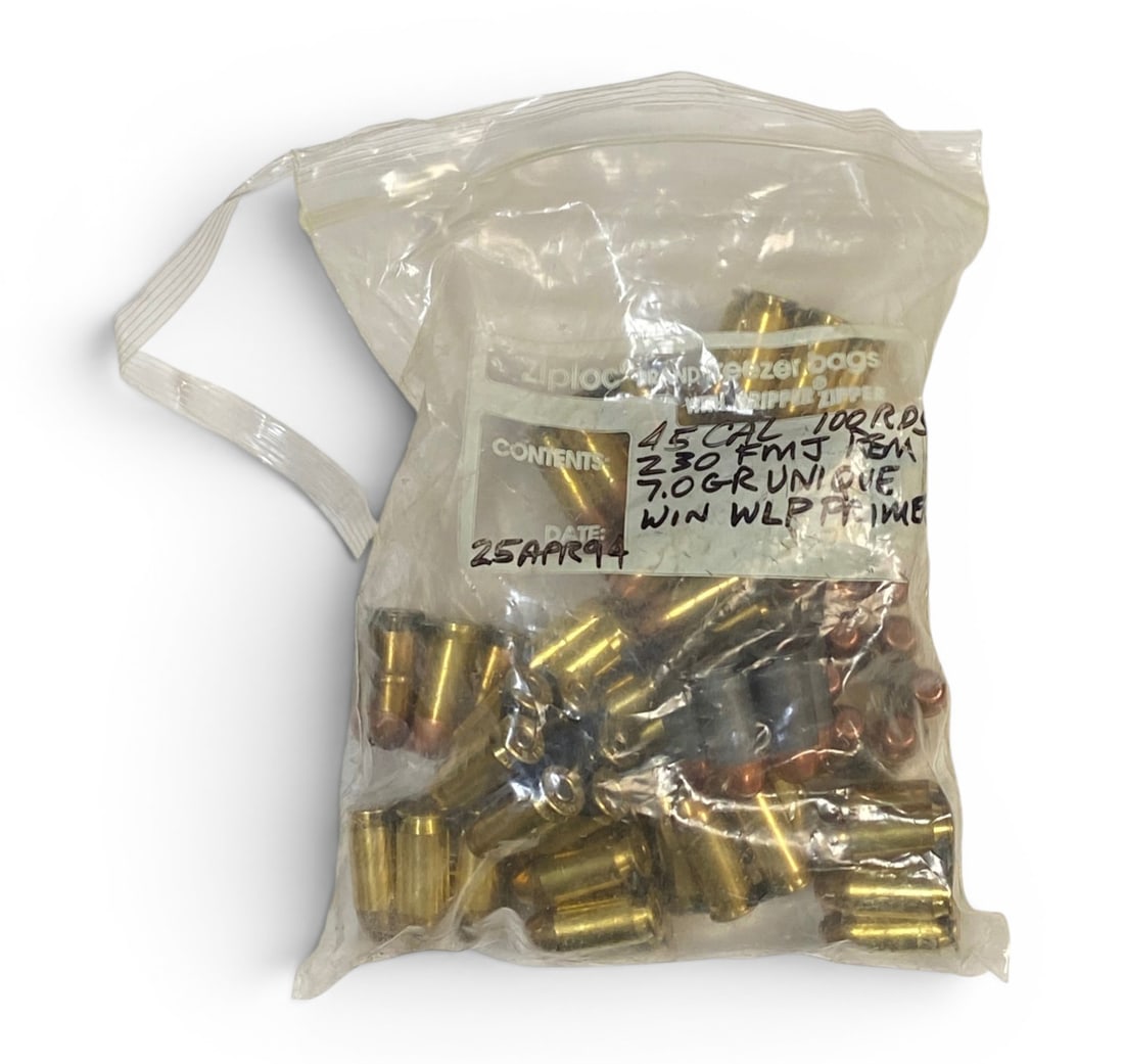 Approx. 4 Lbs. Of .45 AUTO Reloaded Ammunition In Moon Clips (1 of 6)