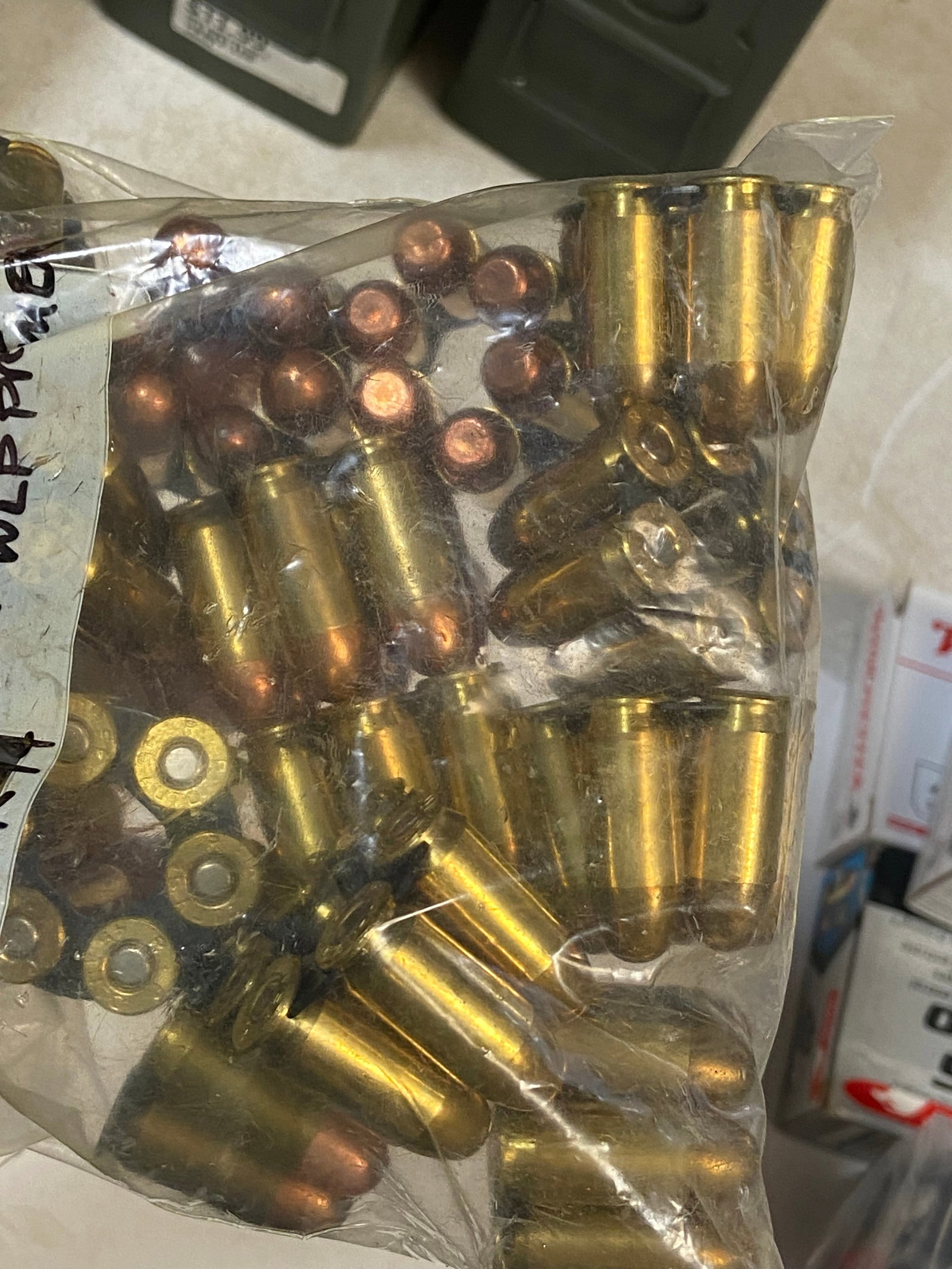 Approx. 4 Lbs. Of .45 AUTO Reloaded Ammunition In Moon Clips - 6