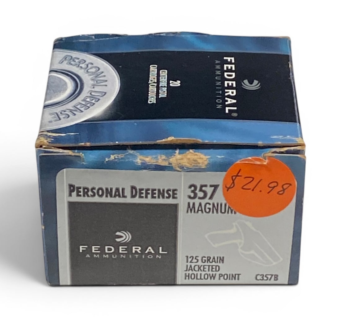 NIB 20rds. of .357 MAGNUM 125gr. JHP Federal Personal Defense Ammunition (1 of 1)