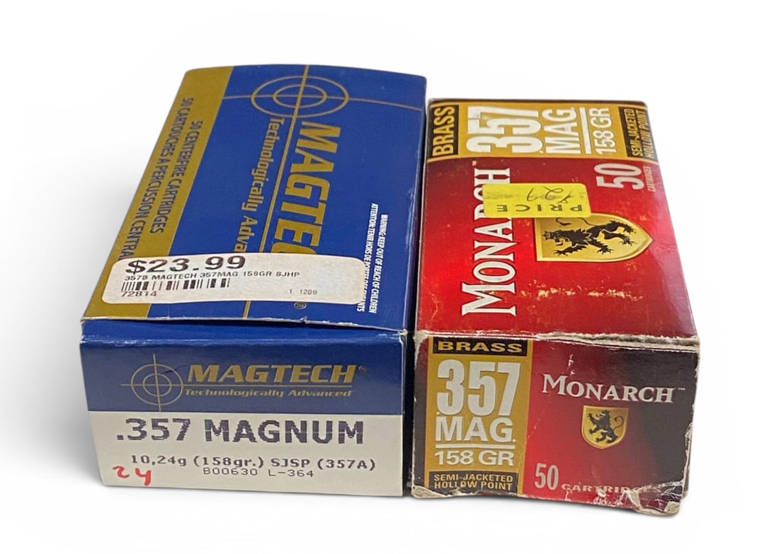 NIB 100rds. of .357 MAGNUM 158gr. SJSP Ammunition: See photo(s)