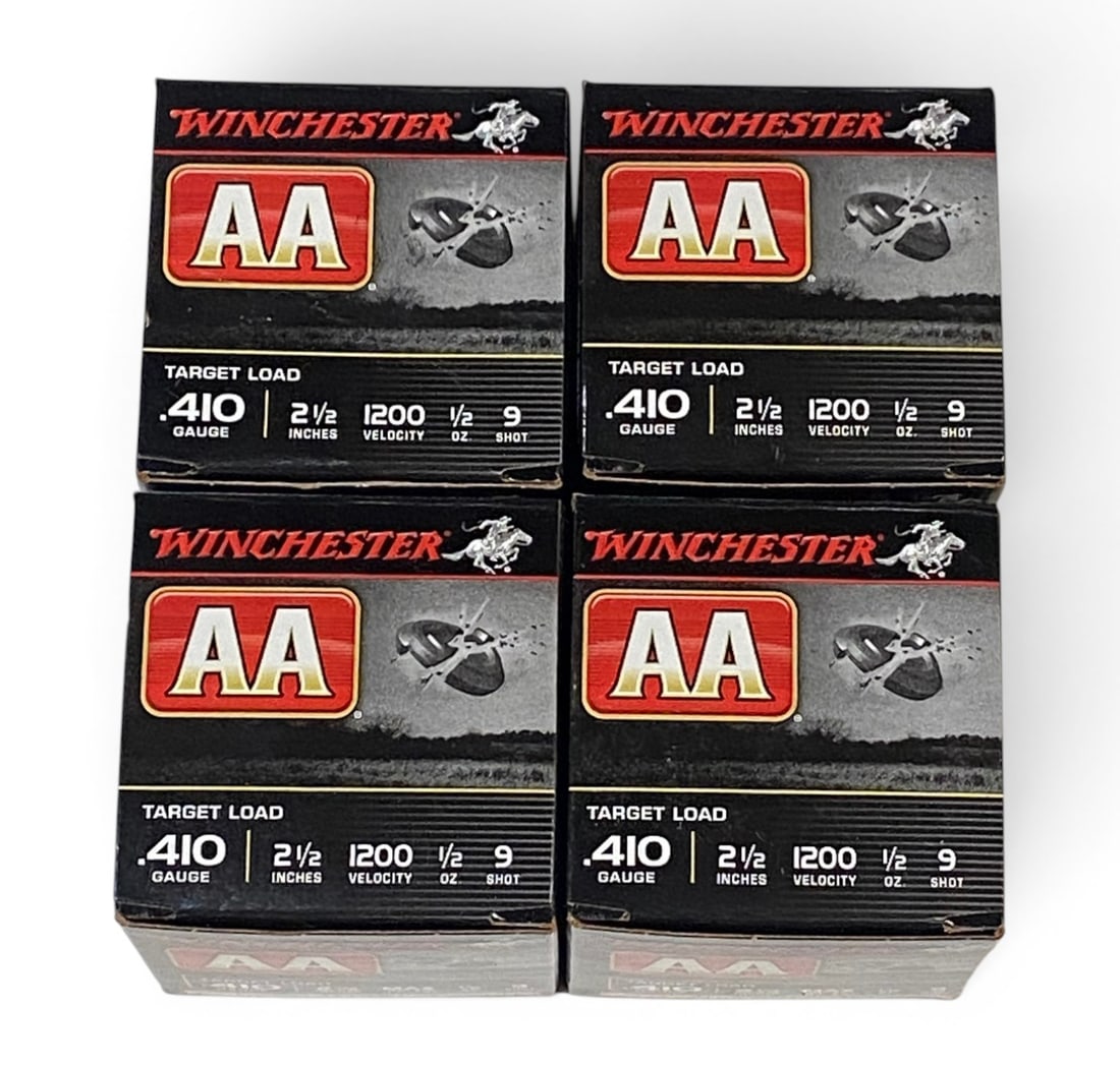 NIB 100rds. of .410 2.5” 9-Shot Winchester AA Shotgun Ammunition: See photo(s)