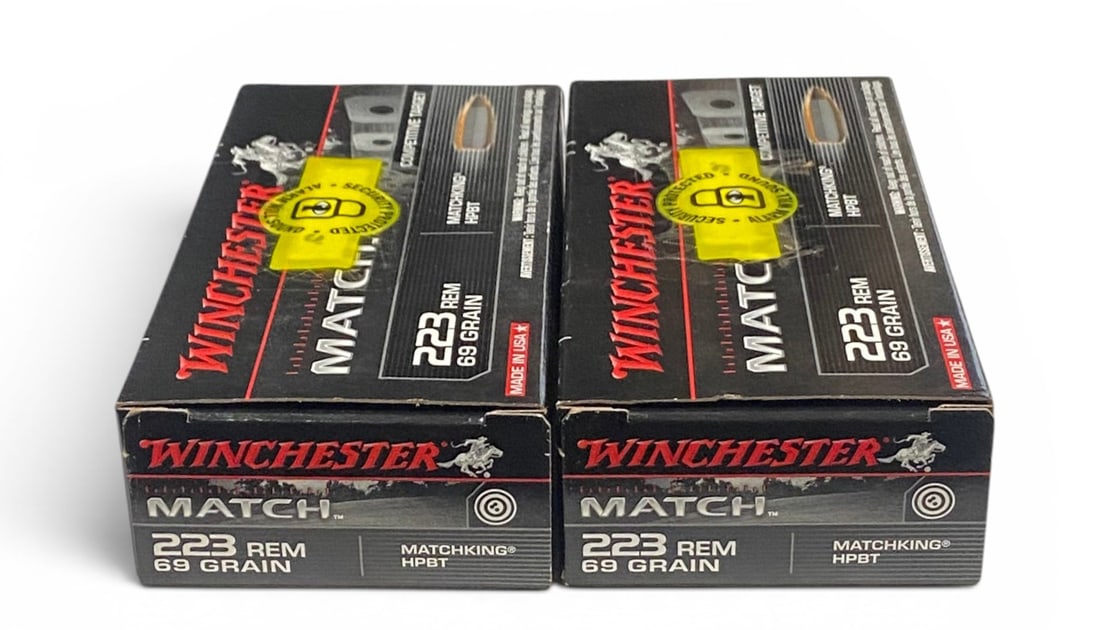 NIB 100rds. of .223 REM. 69gr. Winchester Match Ammunition: See photo(s)