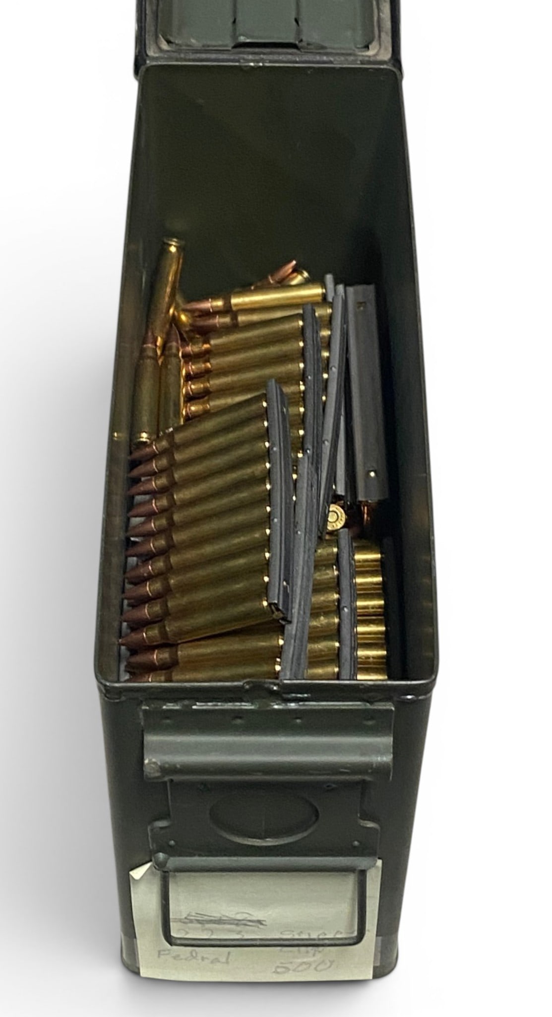Approx. 12 Lbs. Of .223 REM. 55gr. FMJ Federal Ammunition in Ammo Can (Some on Stripper Clips) (1 of 6)