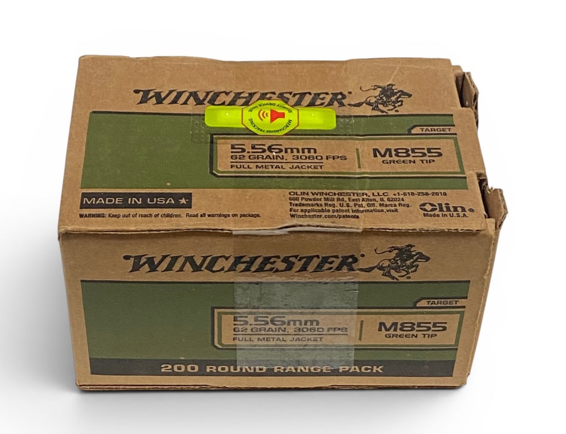 NIB 200rds. of 5.56 62gr. FMJ Winchester Ammunition (1 of 3)