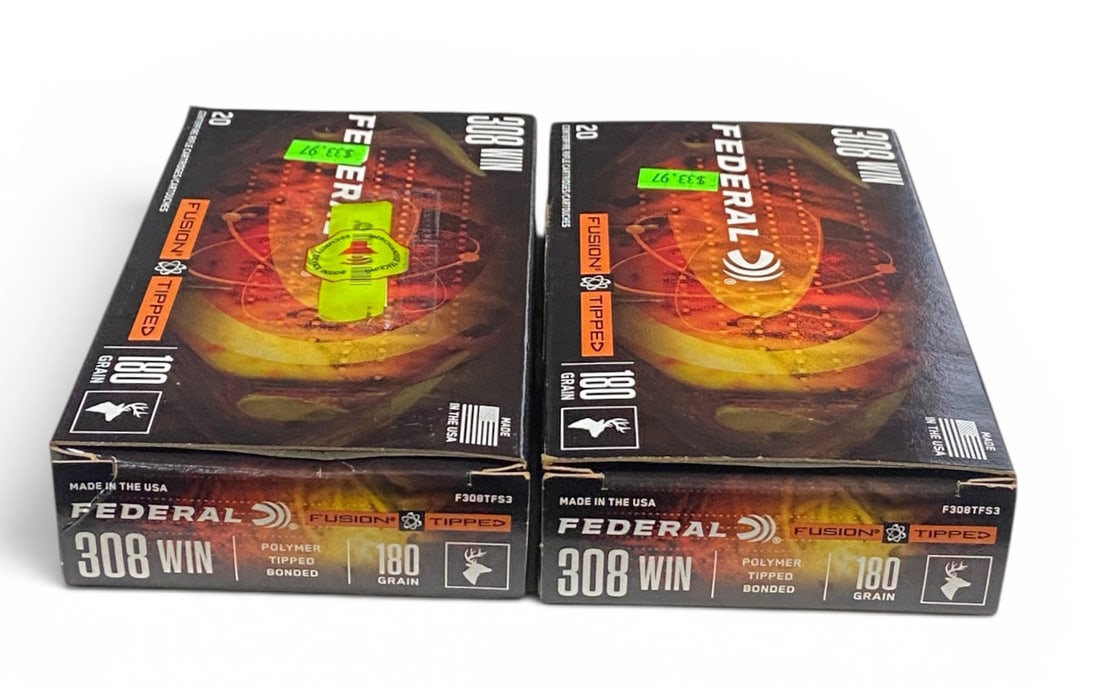 NIB 40rds. of .308 WIN. 180gr. Federal Fusion Tipped Ammunition: See photo(s)