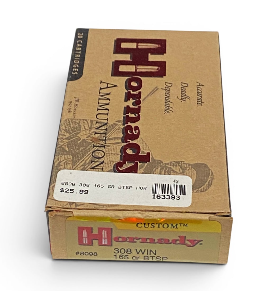 NIB 20rds. of .308 WIN. 165gr. BTSP Hornady Custom Ammunition (1 of 1)