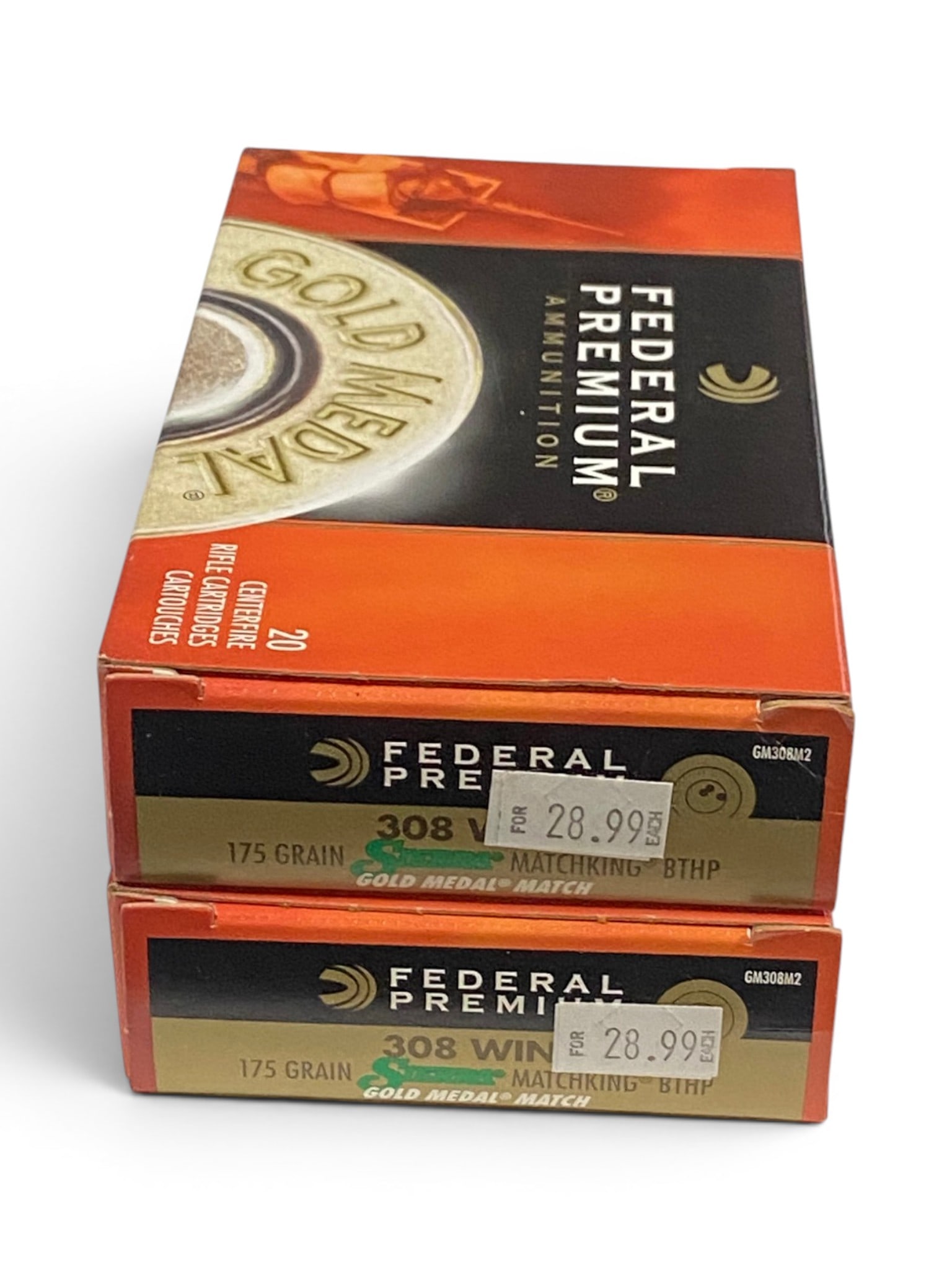 NIB 40rds. of .308 WIN. 175gr. BTHP Federal Premium Gold Medal Match Sierra MatchKing Ammunition (1 of 1)