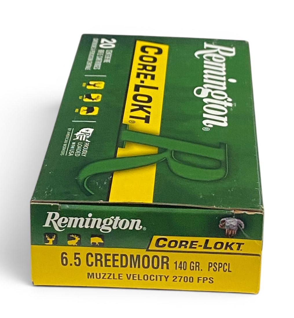 NIB 20rds. of 6.5 CREEDMOOR 140gr. Remington PSP Core-Lokt Ammunition: See photo(s)