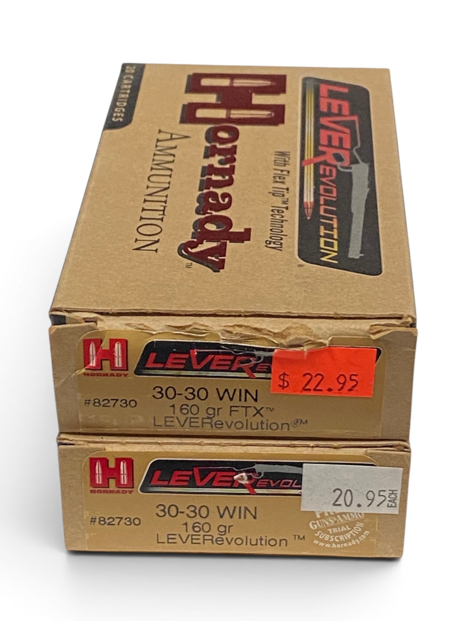 NIB 40rds. of .30-30 WIN. 160gr. FTX Hornady LEVERevolution Ammunition  (1 of 1)