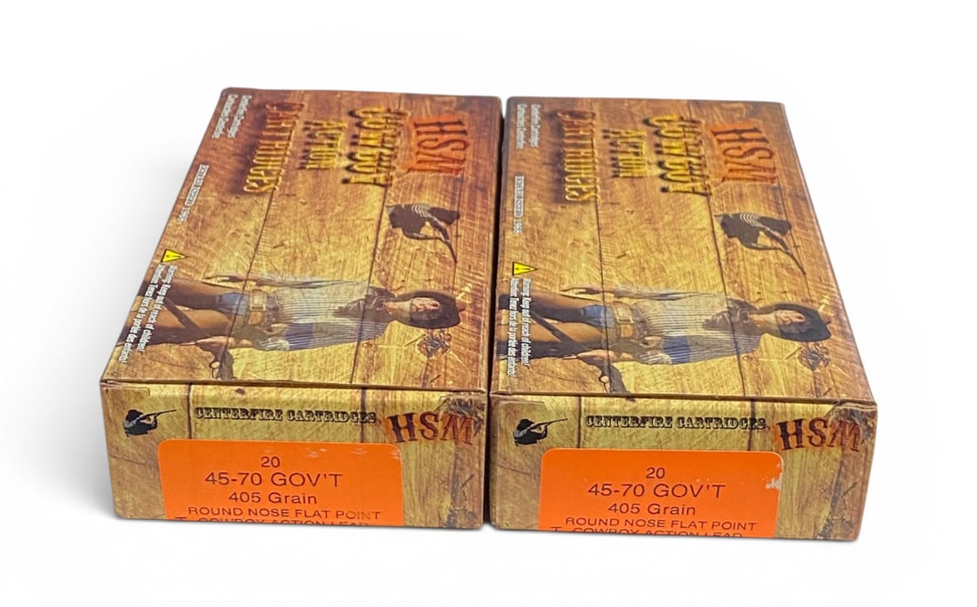 NIB 40rds. of .45-70 GOVT. 405gr. RNFP Cowboy Action Lead HSM Ammunition: See photo(s)