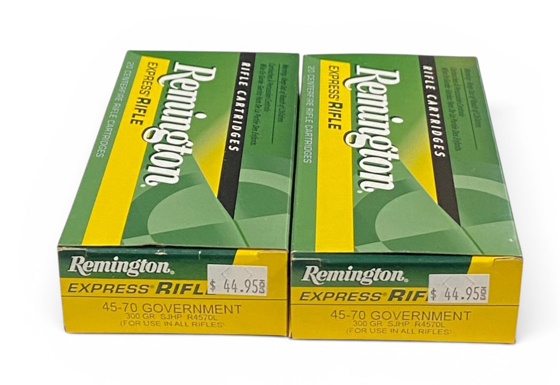 NIB 40rds. of .45-70 GOVT. 300gr. SJHP Remington Express Rifle Ammunition (1 of 1)