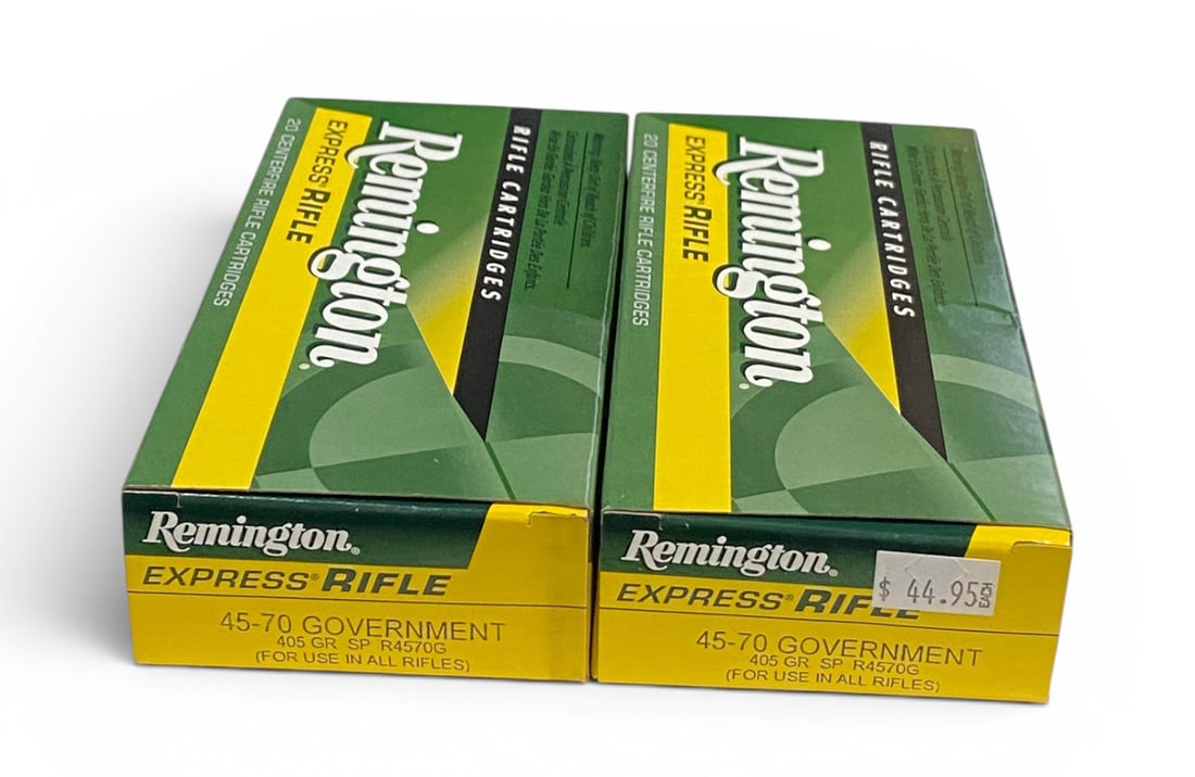 NIB 40rds. of .45-70 GOVT. 405gr. SP Remington Express Rifle Ammunition (1 of 1)