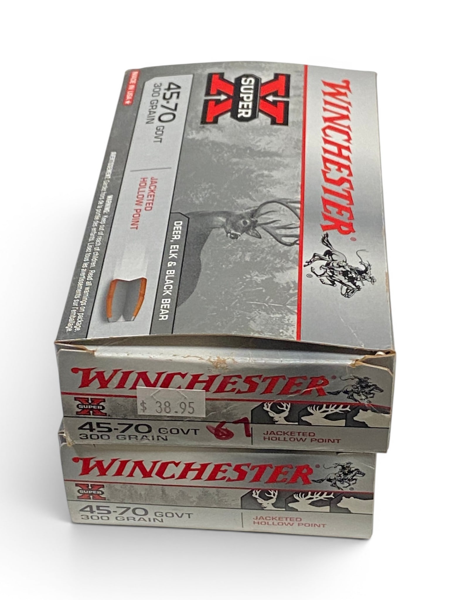 NIB 40rds. of .45-70 GOVT. 300gr. JHP Winchester Super-X Ammunition: See photo(s)