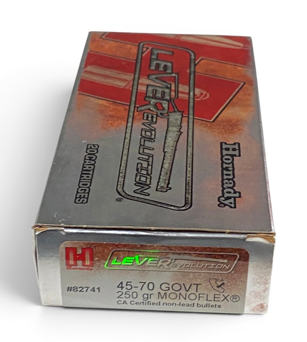 NIB 20rds. of .45-70 GOVT. 250gr. MONOFLEX Hornady LeverEvolution Ammunition (1 of 1)