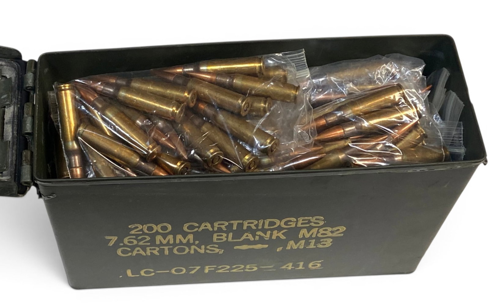278rds. of 7.62x51mm NATO M80 BALL LC-68 Ammunition in Can (1 of 3)