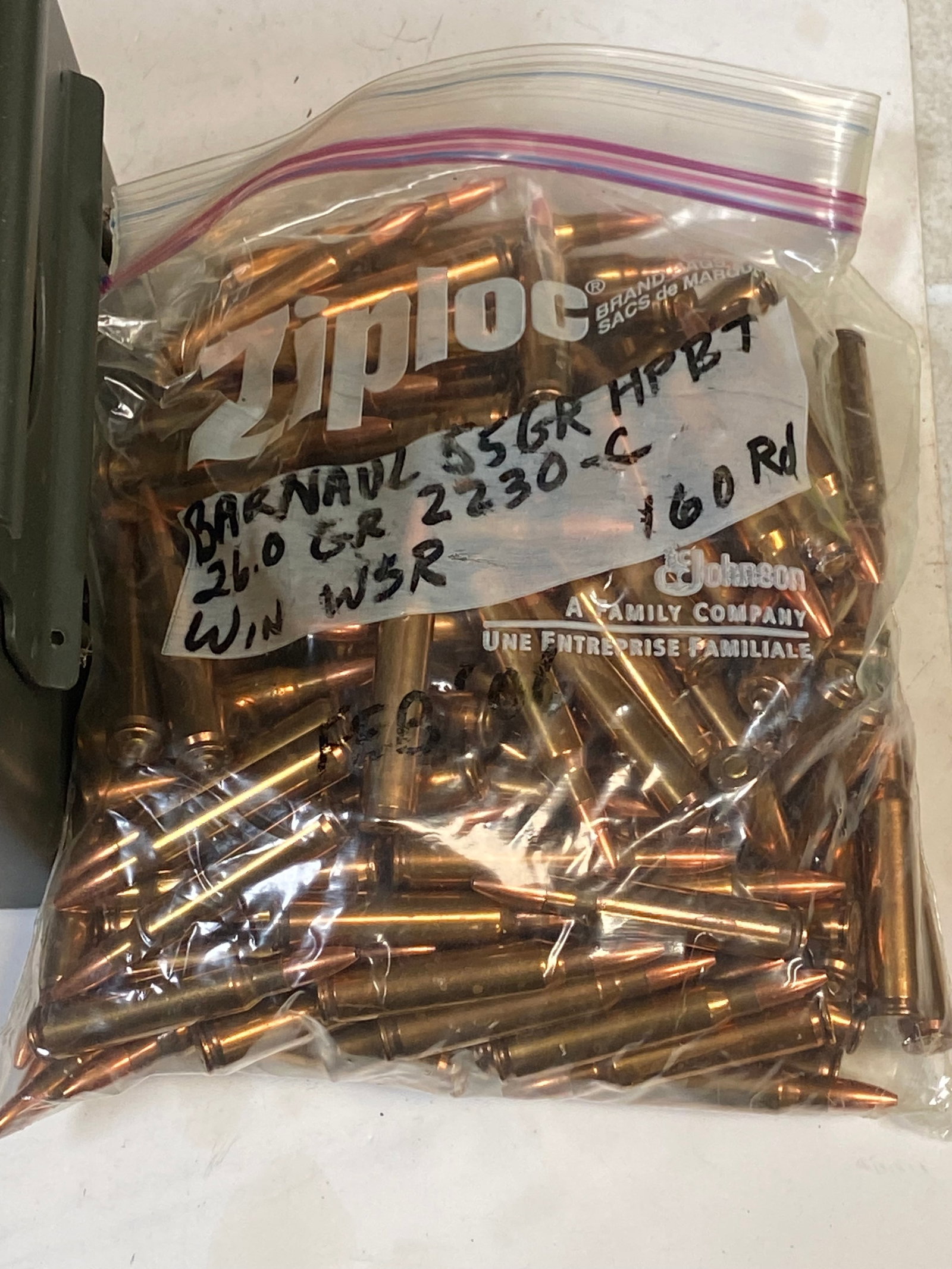 640rds. of .223 REM. (5.56mm) Barnaul 55gr. HPBT Reloaded Ammunition in Can - 2