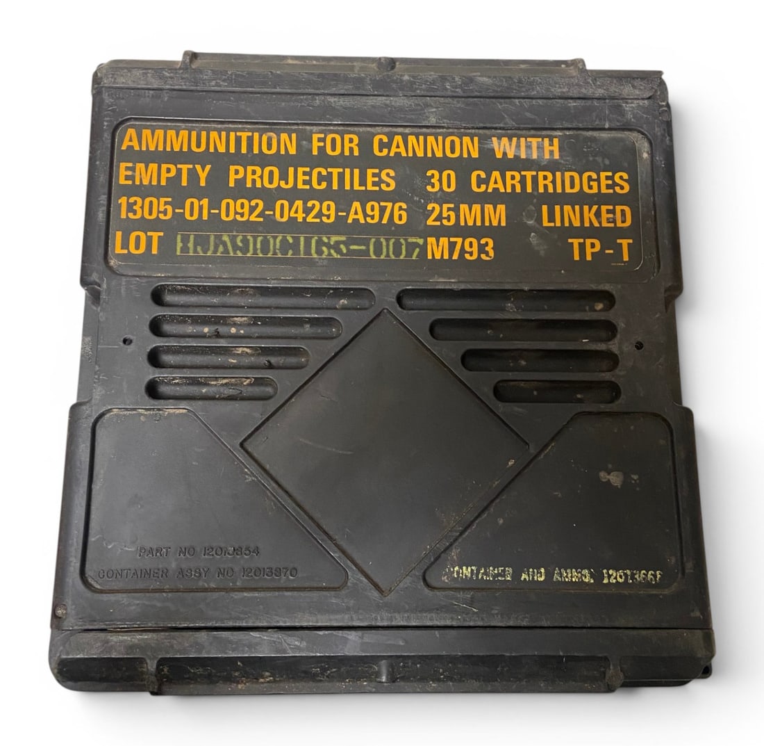 Empty 25mm Linked M793 TP-T Military Transit Case: See photo(s)