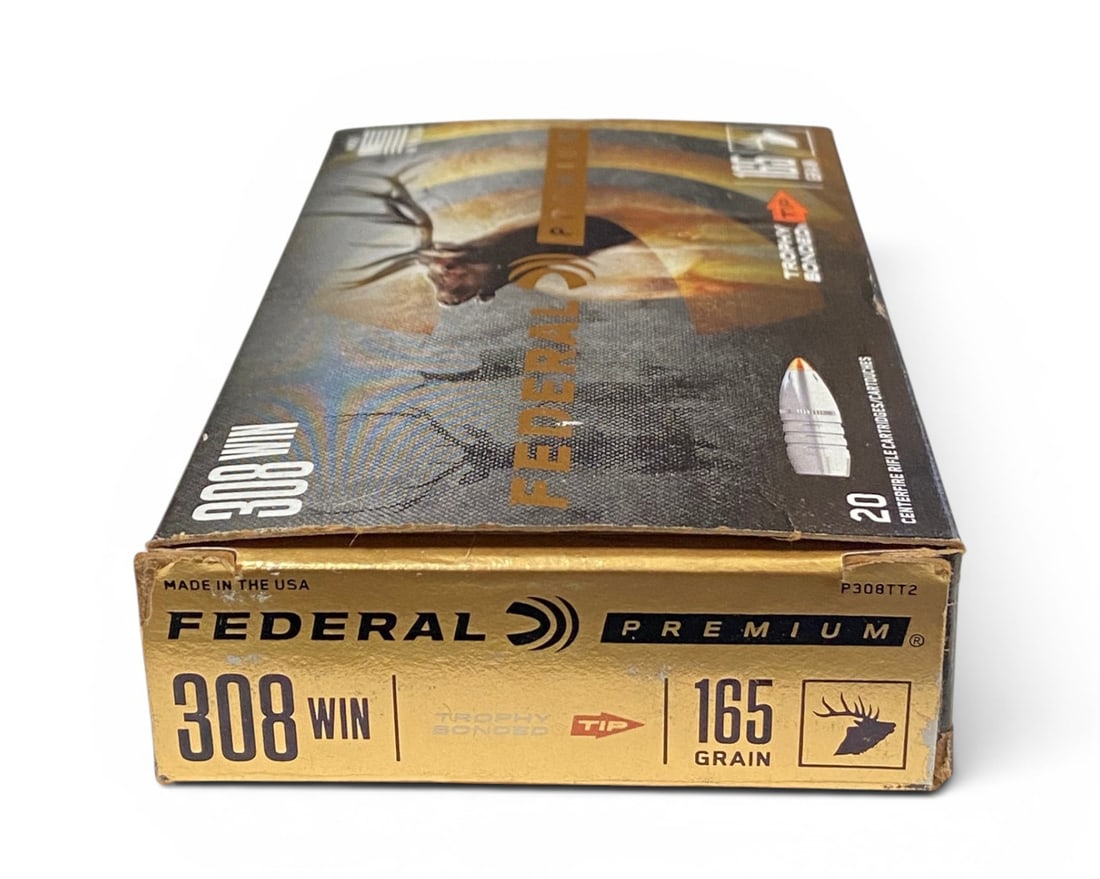 NIB 20rds. of .308 WIN. 165gr. Federal Premium Trophy Bonded Ammunition: High quality, expensive ammunition