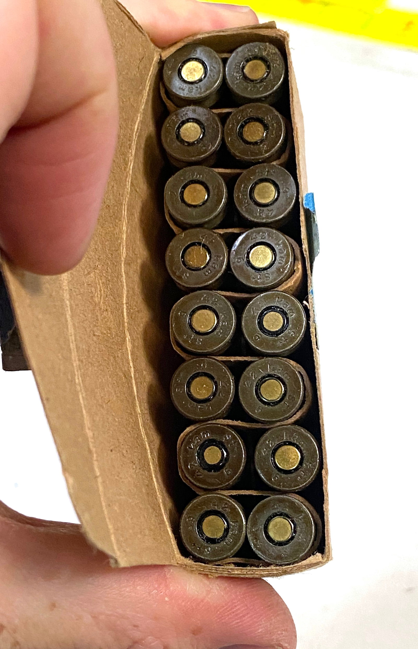 16rds. of Original German WWII 1942 9mm Luger Collectible Ammunition - 3