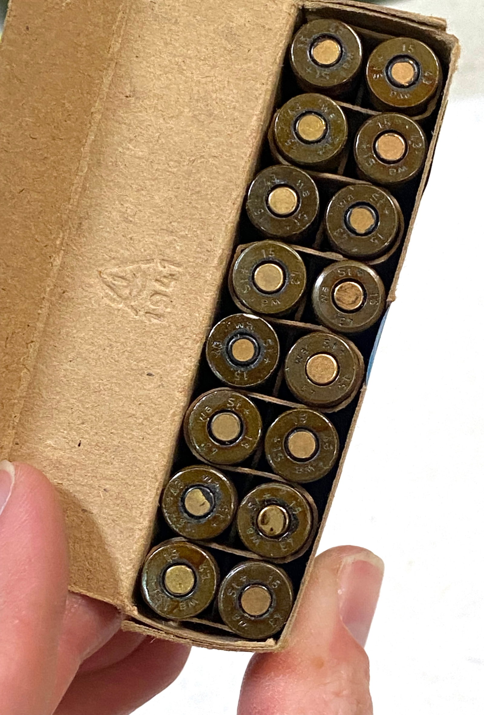 16rds. of Original German WWII 1943 9mm Luger Collectible Ammunition - 3