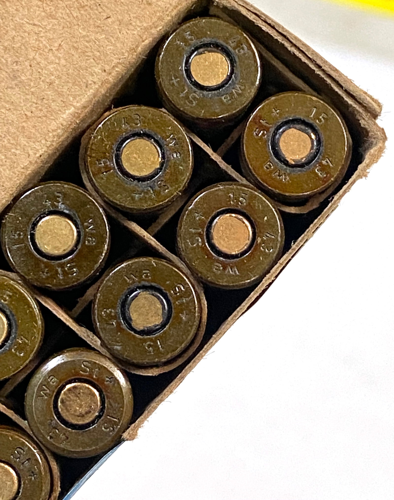 16rds. of Original German WWII 1943 9mm Luger Collectible Ammunition - 4